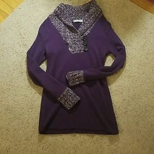 Purple tunic sweater